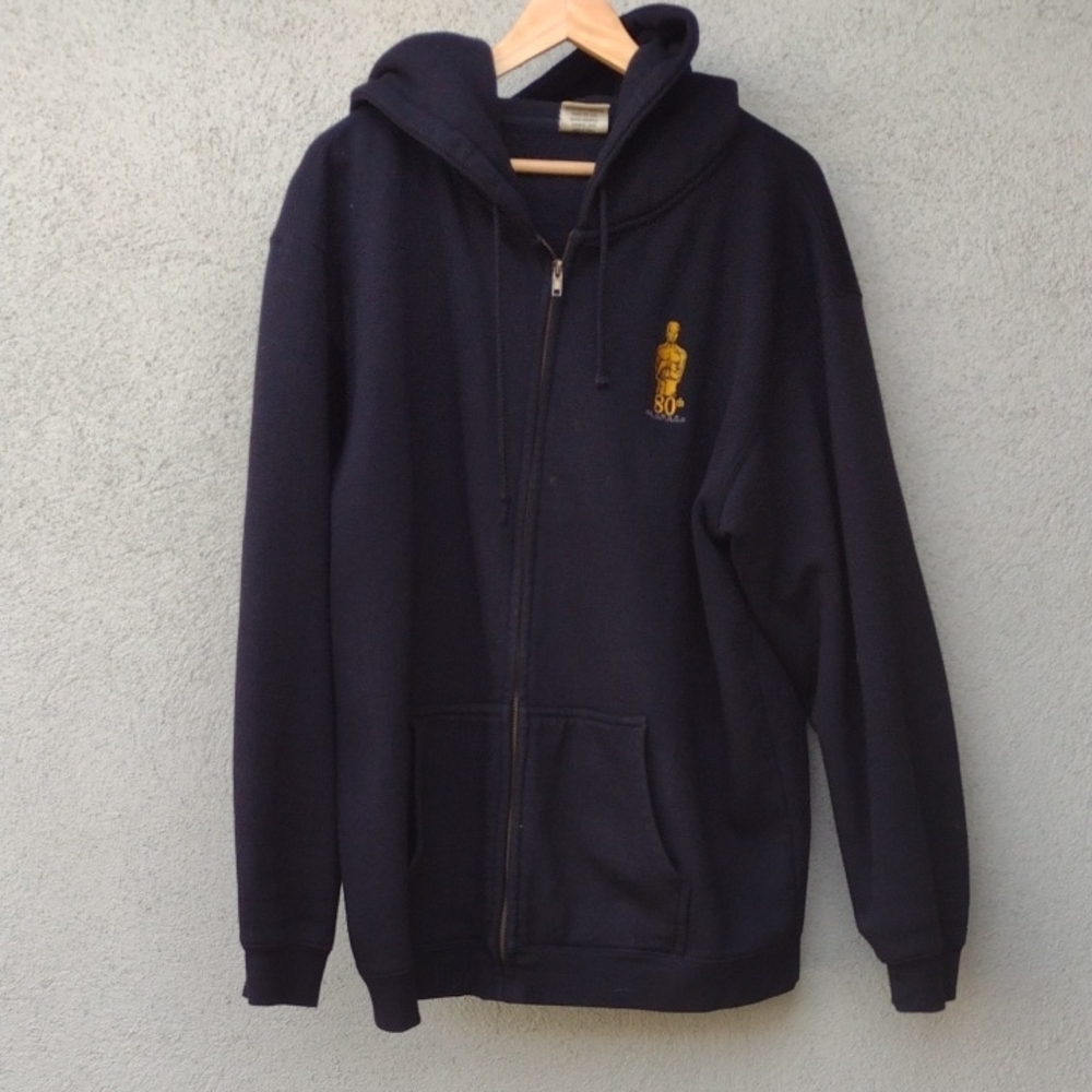 80th AMPAS Oscars Black Zip Hoodie Sweatshirt Unisex Large